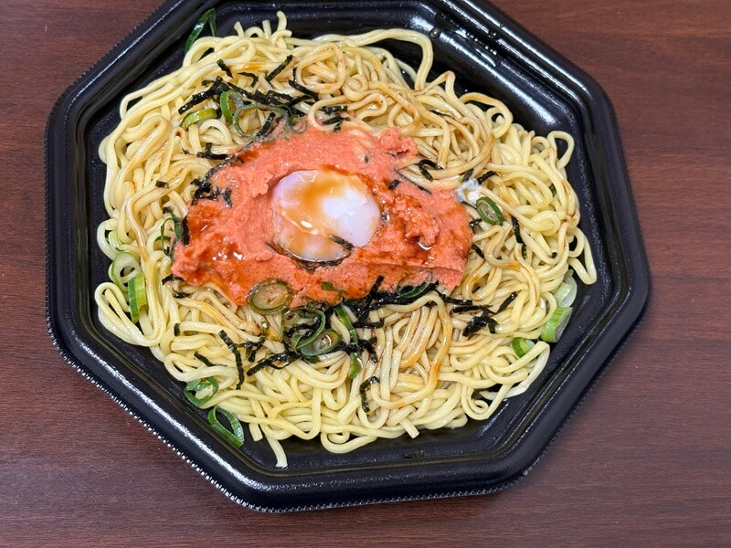 ハローズの明太バター醤油温玉まぜそば