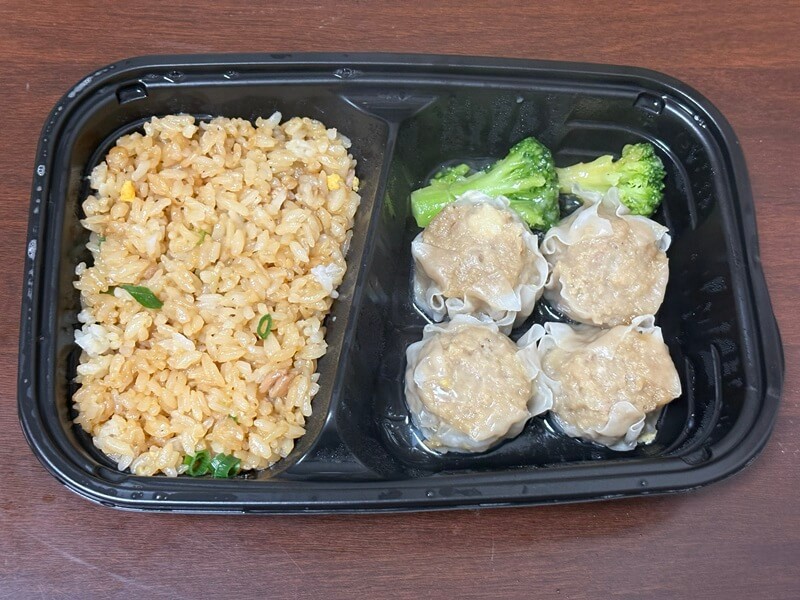 直火炒飯とたれつき肉焼売