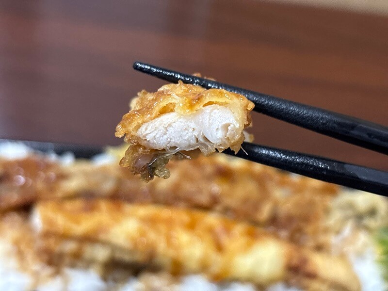 フレスタ「なが~い」魚天丼(太刀魚×煮穴子)
